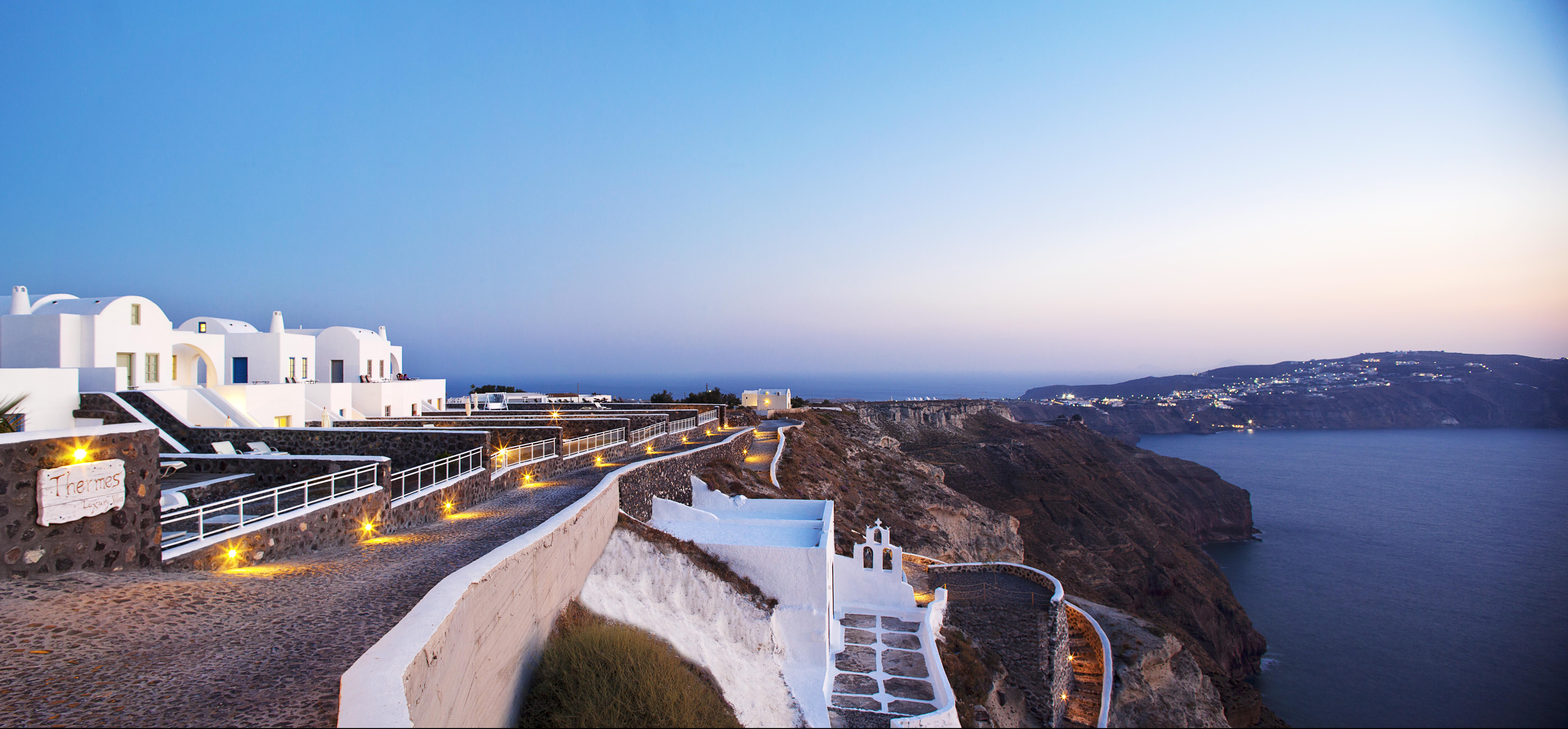 Thermes Luxury Villas And Spa (Adults Only) Megalochori  Bagian luar foto