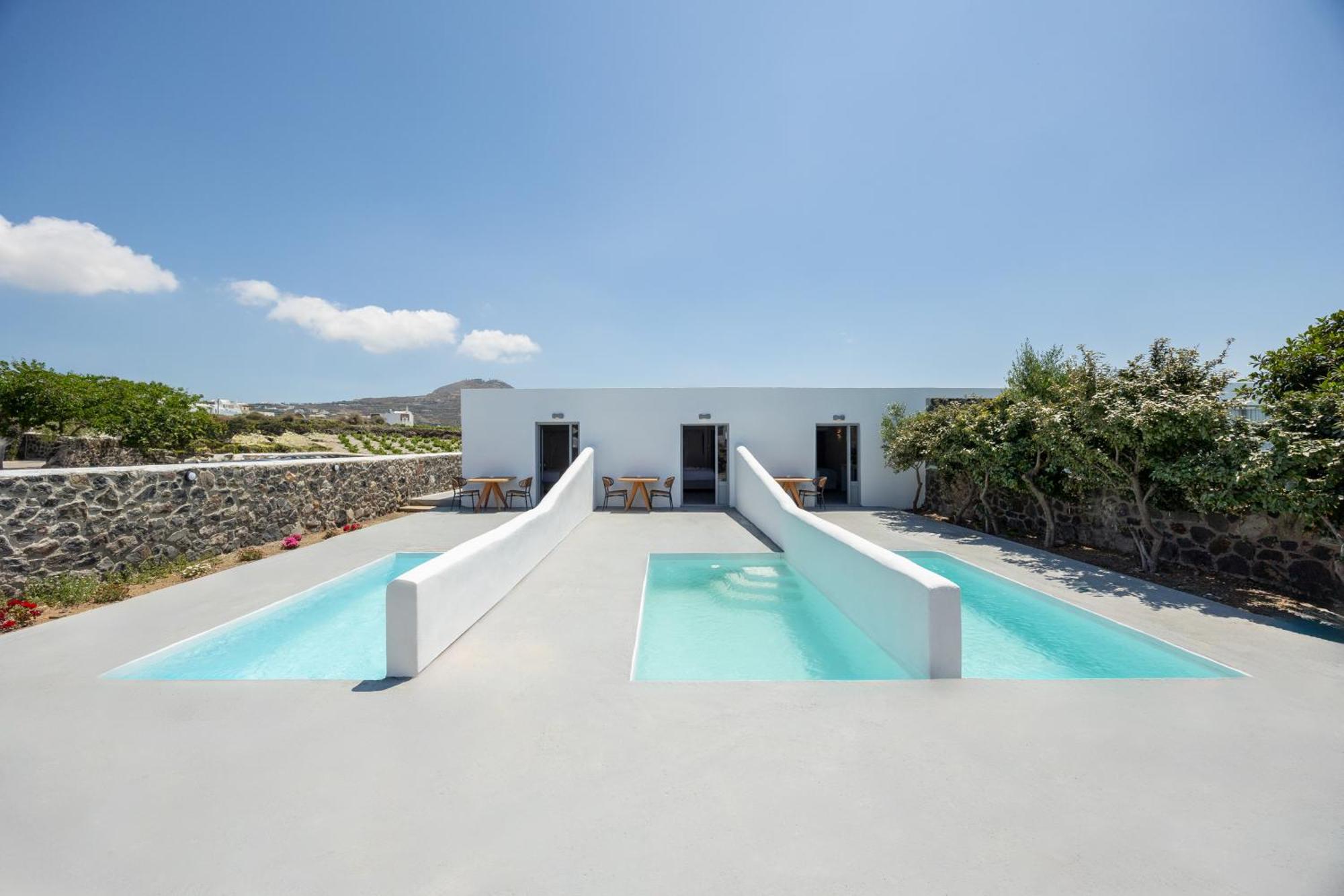 Thermes Luxury Villas And Spa (Adults Only) Megalochori  Bagian luar foto