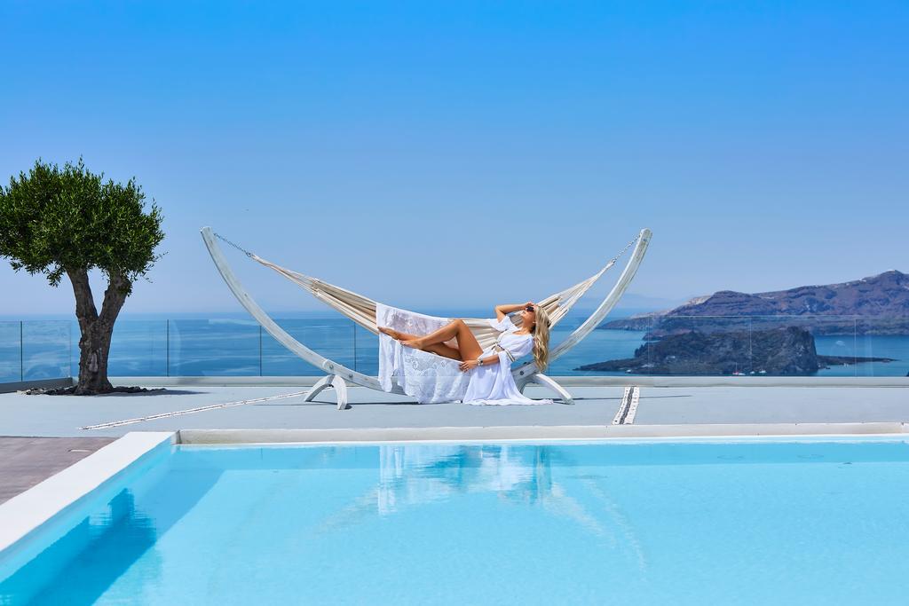Thermes Luxury Villas And Spa (Adults Only) Megalochori  Bagian luar foto