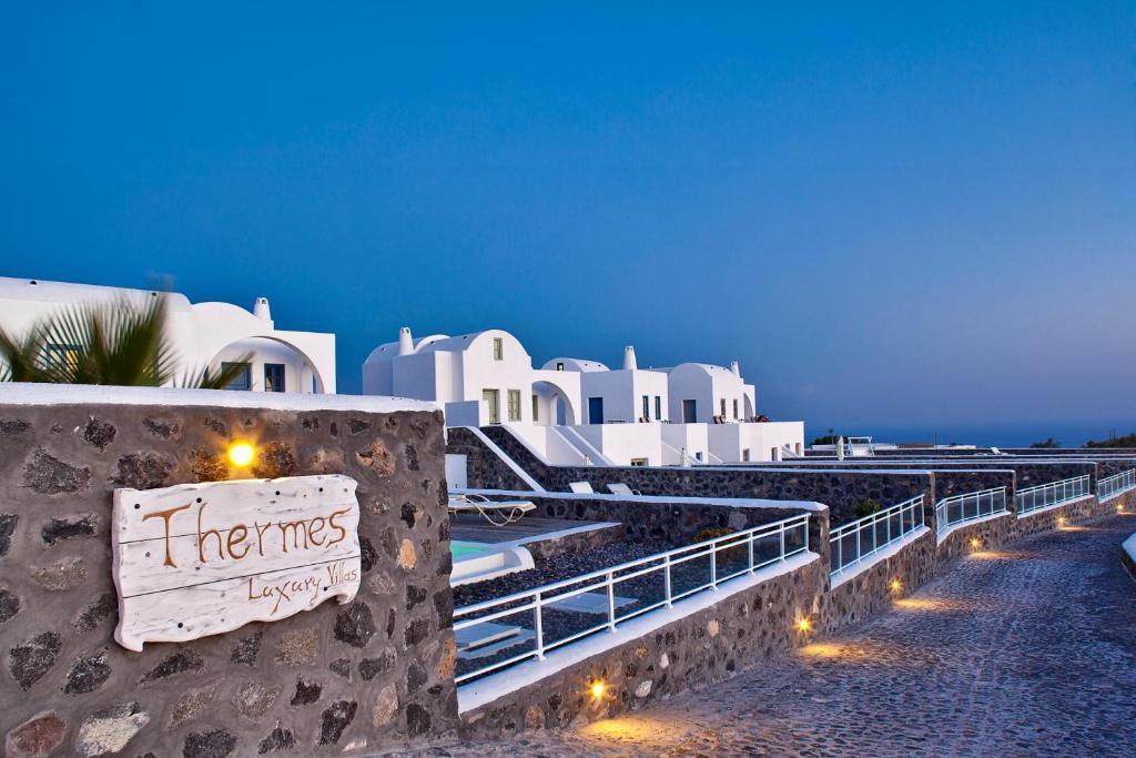Thermes Luxury Villas And Spa (Adults Only) Megalochori  Bagian luar foto